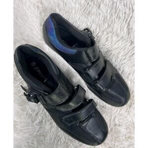 SeeLeQier Unisex Cycling Bike Shoes Sz 45 Women’s 13 Men’s 10.5 Black No Spikes
